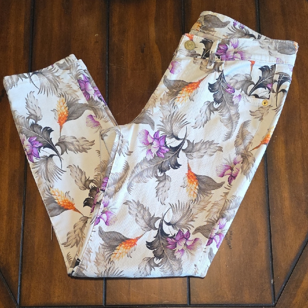 Tommy Bahama Floral Ankle Pants - Print Is Called Palms Of Persia Size 27